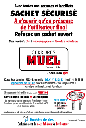 Serrure 5 points - Serrure porte - Muel